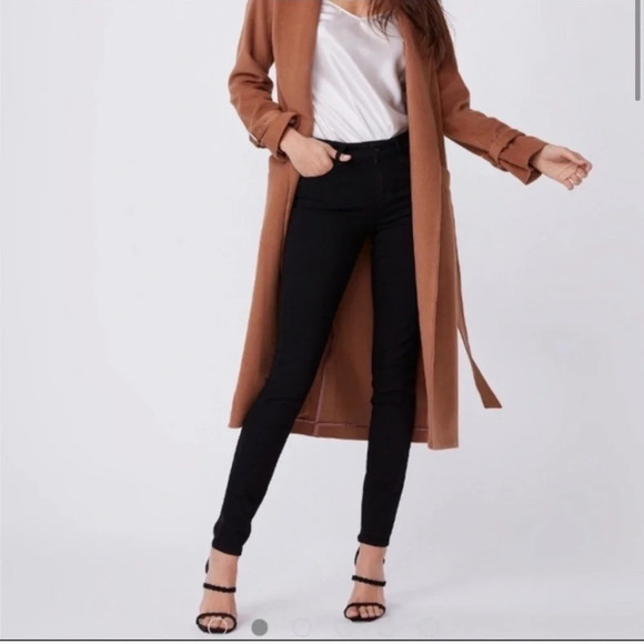 Paige Black Overdye Verdugo Ankle Skinny Jeans Size 25 - Picture 1 of 12